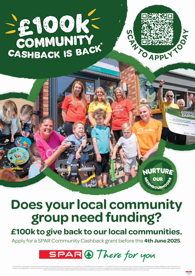 2025 SPAR £100K Community Cashback SPAR Community Cashback