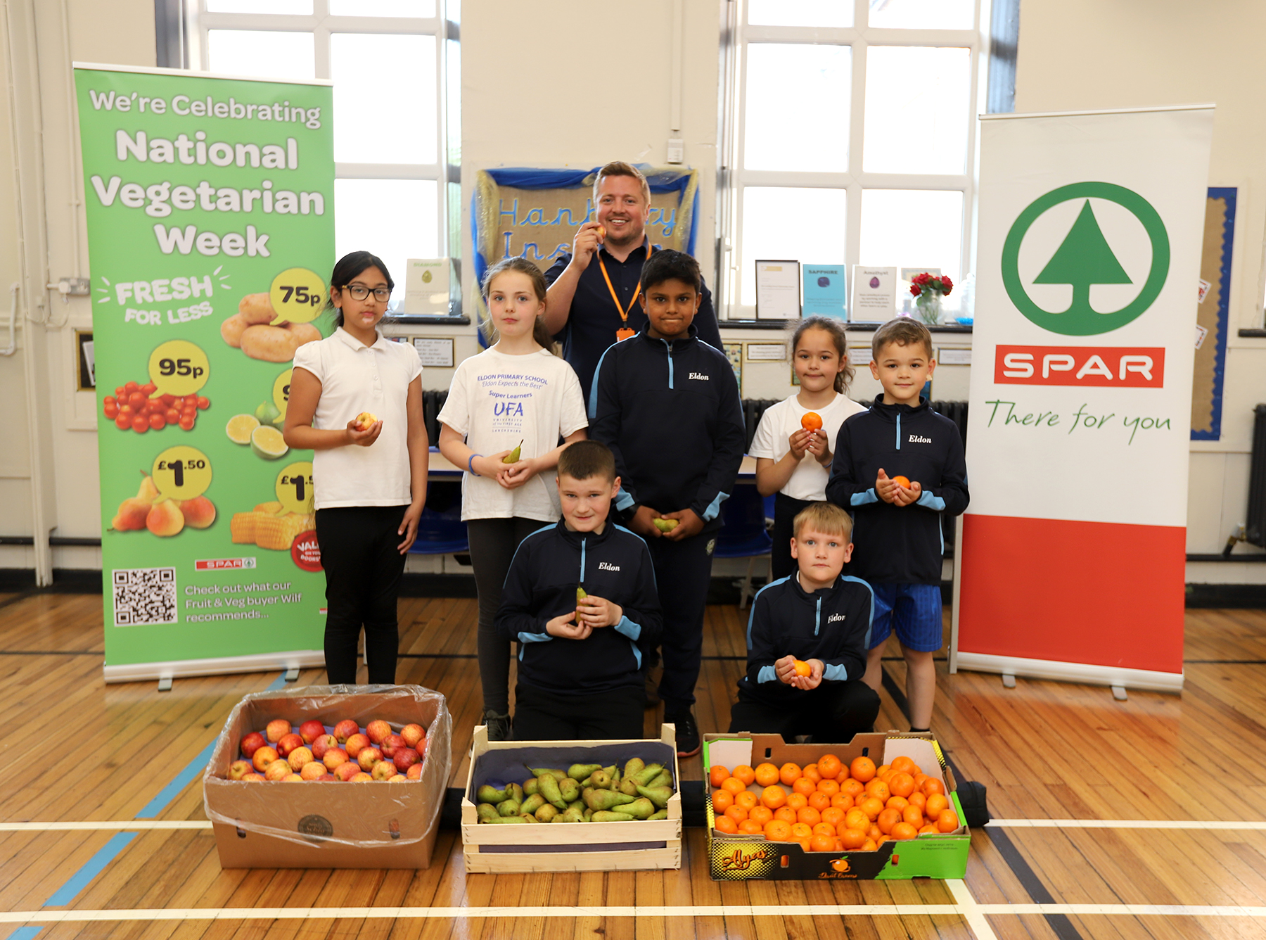 SPAR celebrates National Vegetarian Week with visits to Cumbria and Lancashire schools