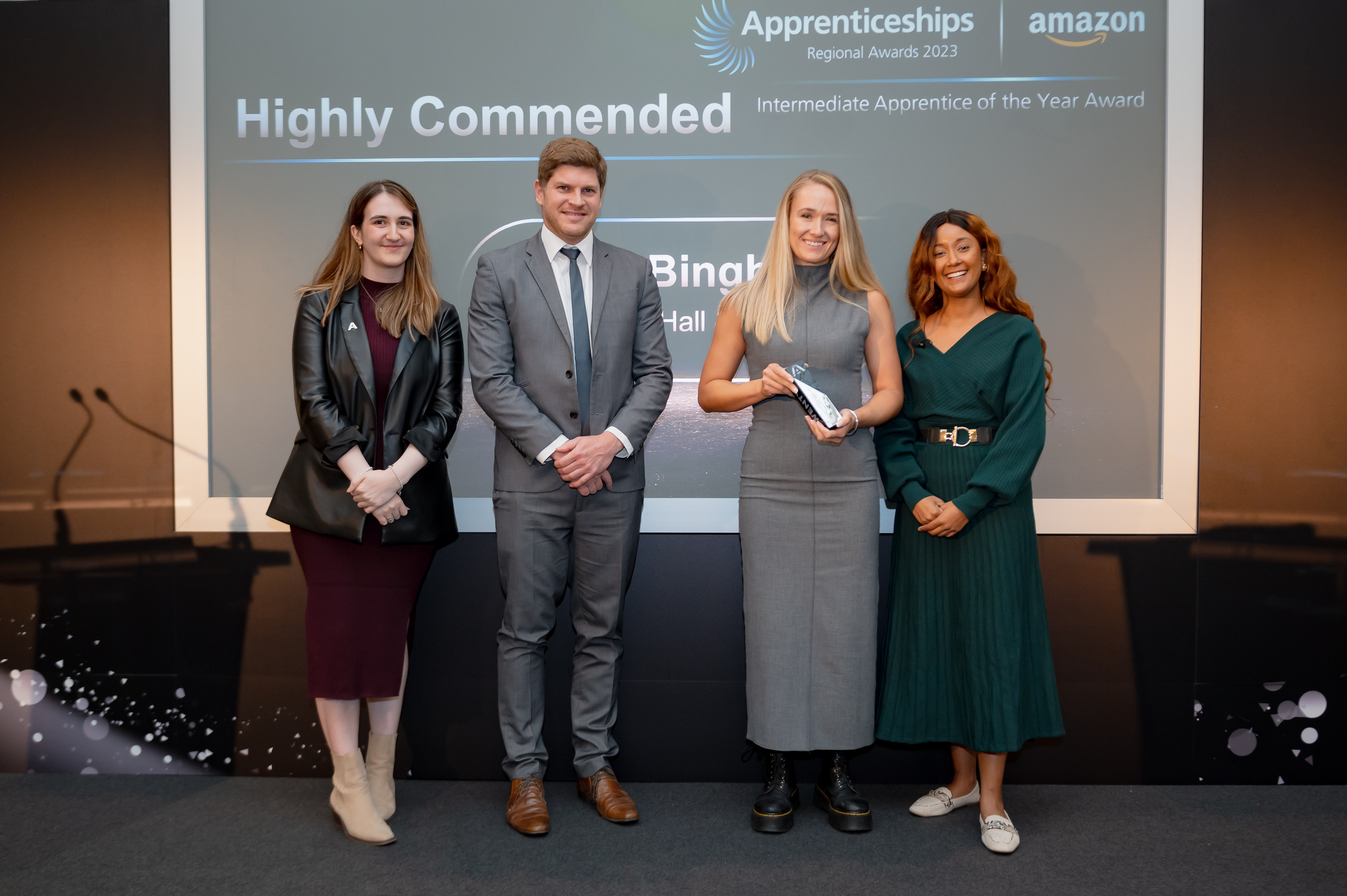 James Hall & Co. Ltd Recruitment Coordinator wins Highly Commended Apprenticeship Award