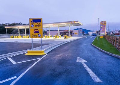 The new flagship Jet refinery service station and SPAR store at South Killingholme, North Lincolnshire.