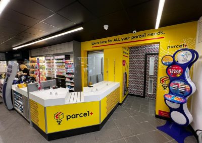 Hunts SPAR Willow Lane in Lancaster, where a new Parcel+ concept has been introduced - a hub entirely separate from the SPAR customer counter to deal with parcels.
