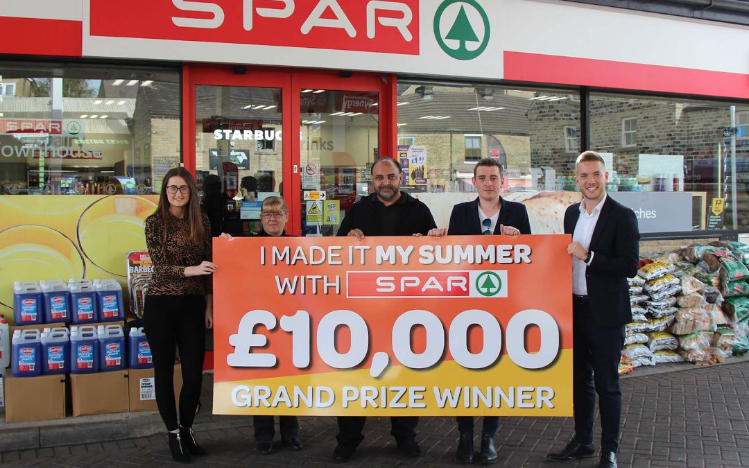 Tom takes home £10,000 after winning top prize in SPAR’s summer give-away