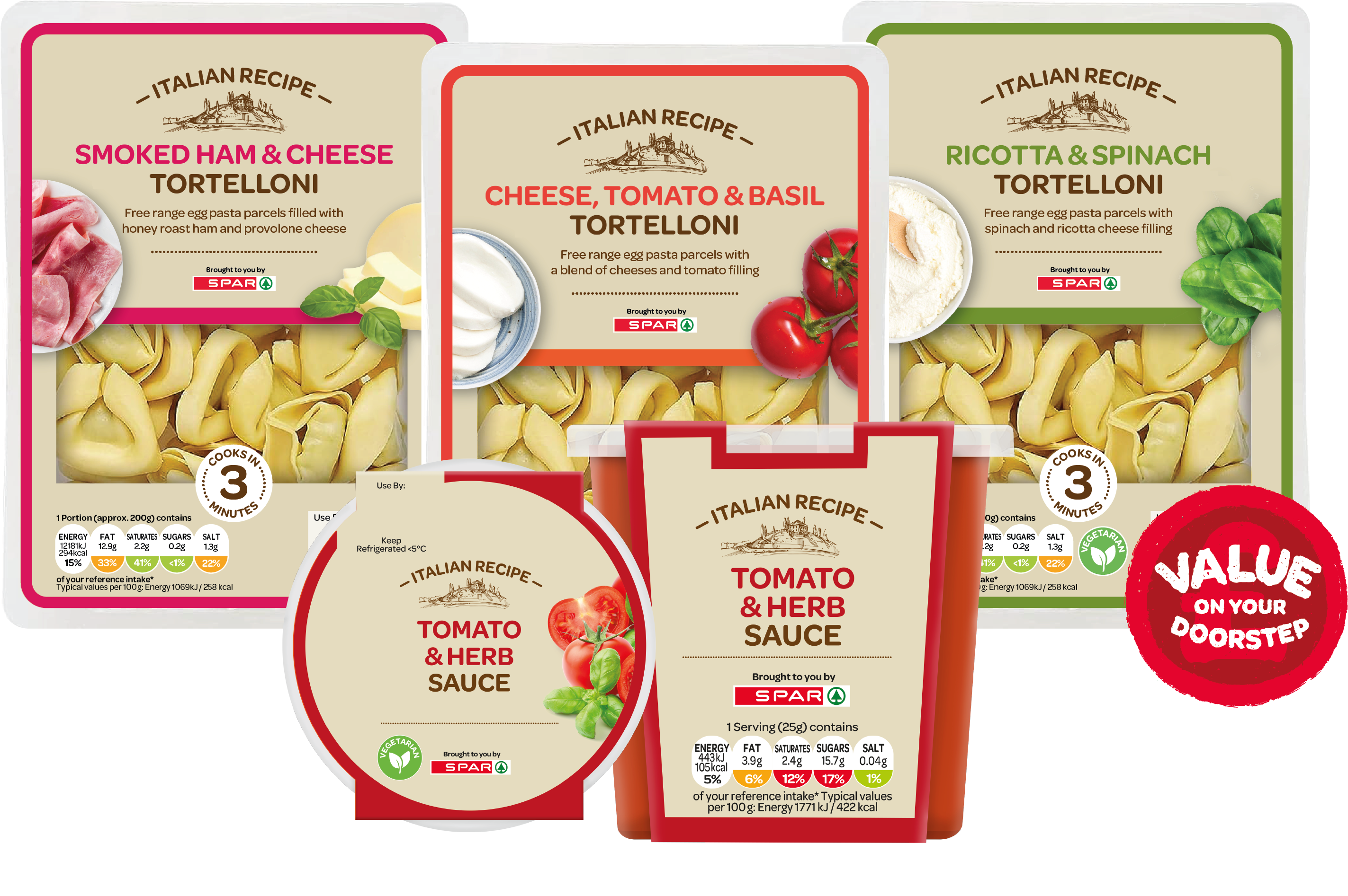 New SPAR own label fresh pasta SPAR brand fresh pasta