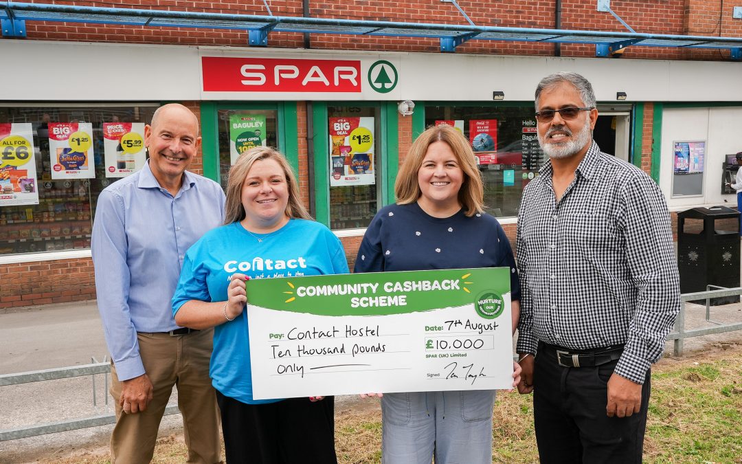 Manchester’s Contact Hostel receives £10,000 through SPAR’s Community Cashback