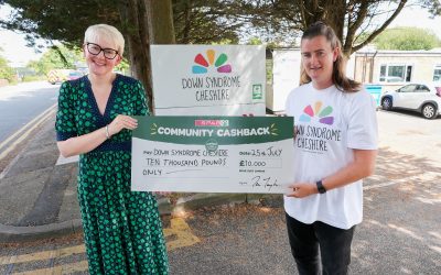 Down Syndrome Cheshire granted £10,000 through SPAR’s Community Cashback