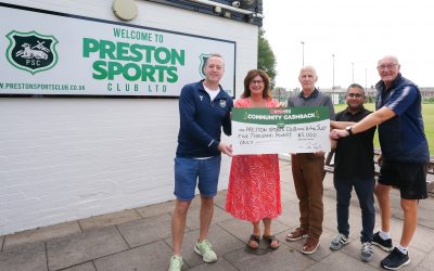 Preston Sports Club granted £5,000 through SPAR’s Community Cashback