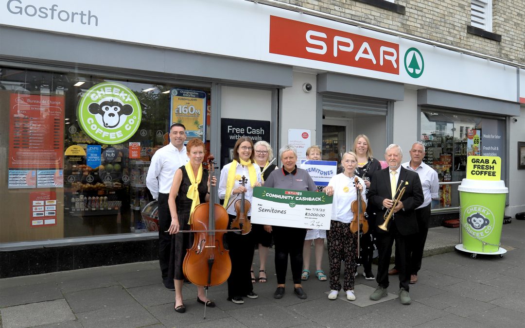 Semitones granted £1,000 through SPAR’s Community Cashback
