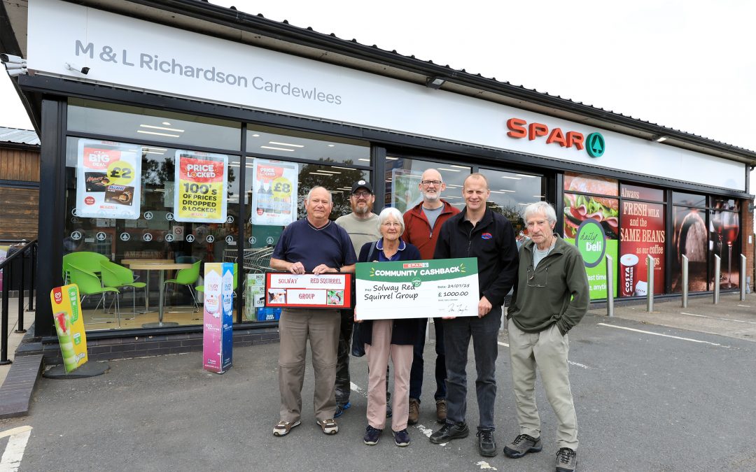 Solway Red Squirrel Group receives £1,000 through SPAR’s Community Cashback