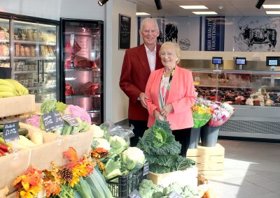 Lawrence and Jean Hunt at the Longton SPAR store.