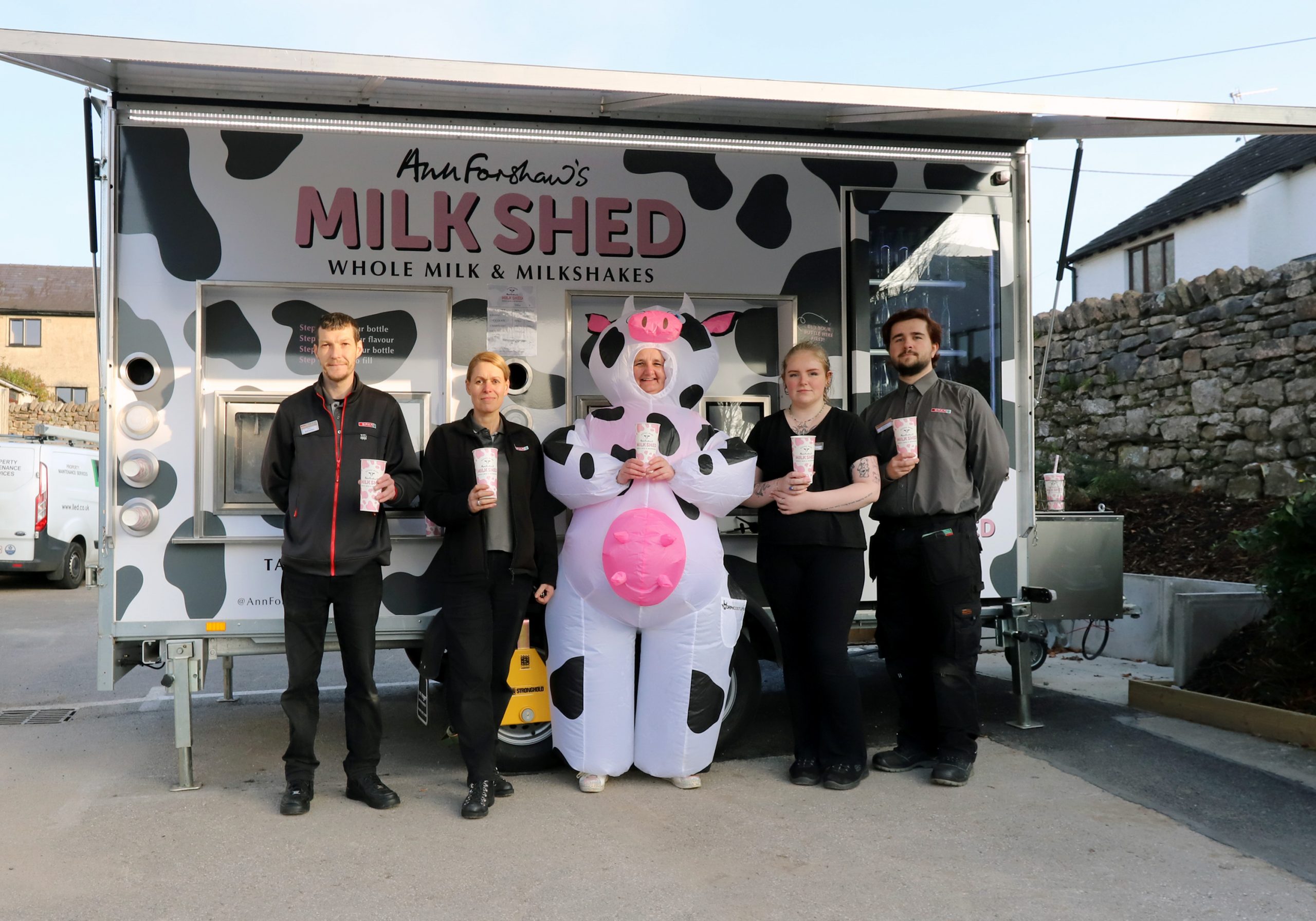 SPAR Milnthorpe - Milk Shed launch Ann Forshaw's Milk Shed at SPAR Milnthorpe