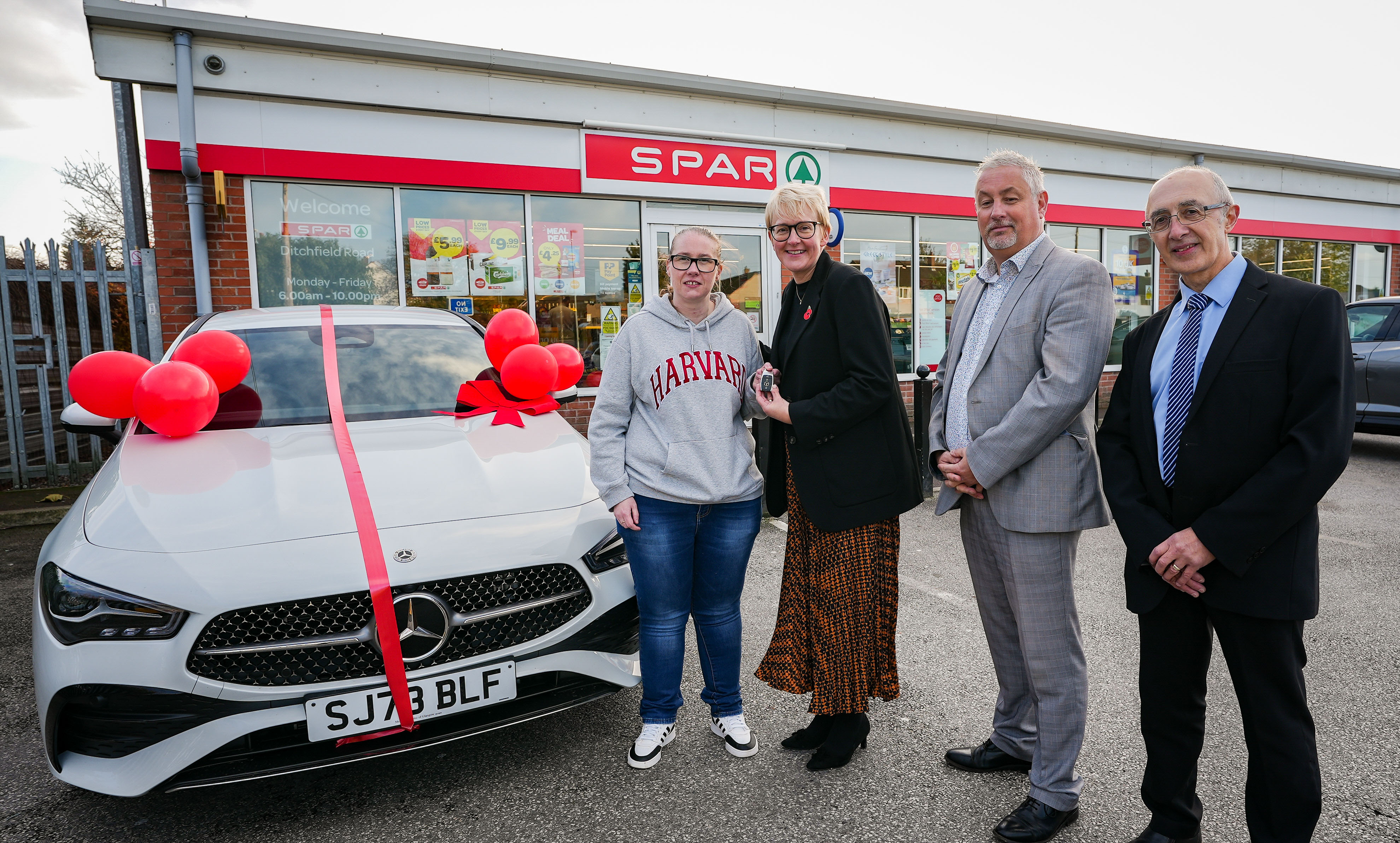 Widnes woman wins Mercedes worth £50,000 courtesy of SPAR and MrBeast
