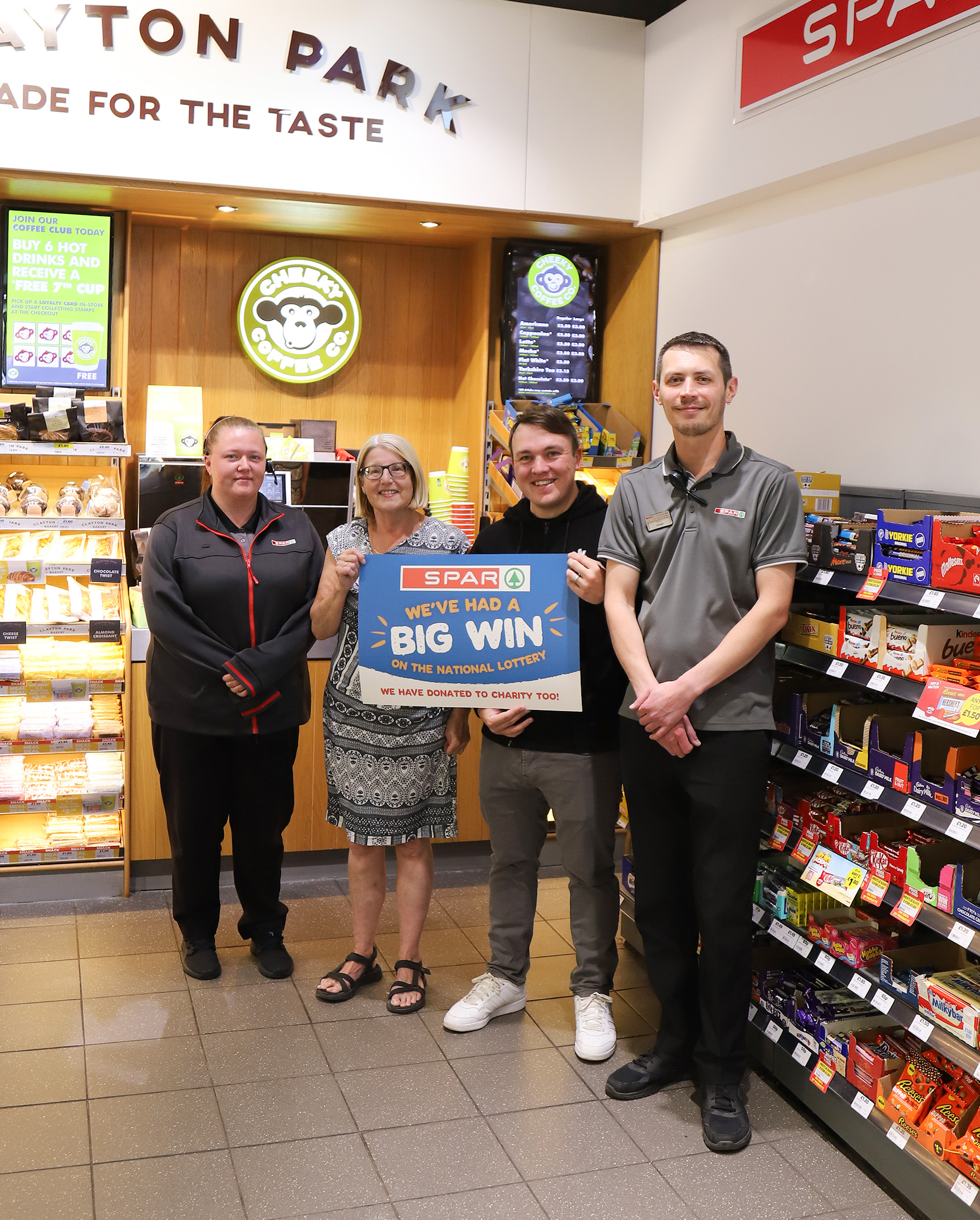 SPAR Murton donates £1,700 to Macrae House Community Centre and Andy's Man Club