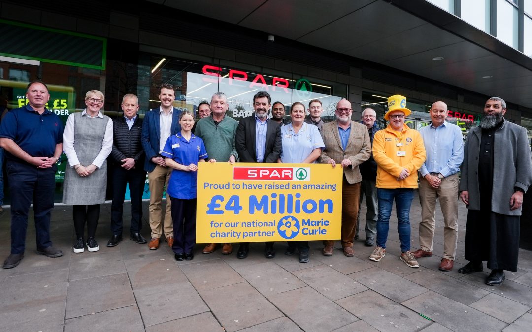 SPAR reaches £4 million fundraising milestone for Marie Curie