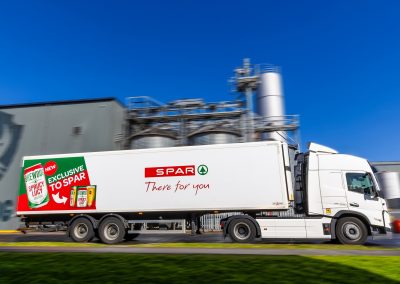 SPAR x BrewDog Sprucy Lucy branded truck