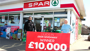 SPAR shopper Susan ‘QUIDS IN’ with £10K windfall