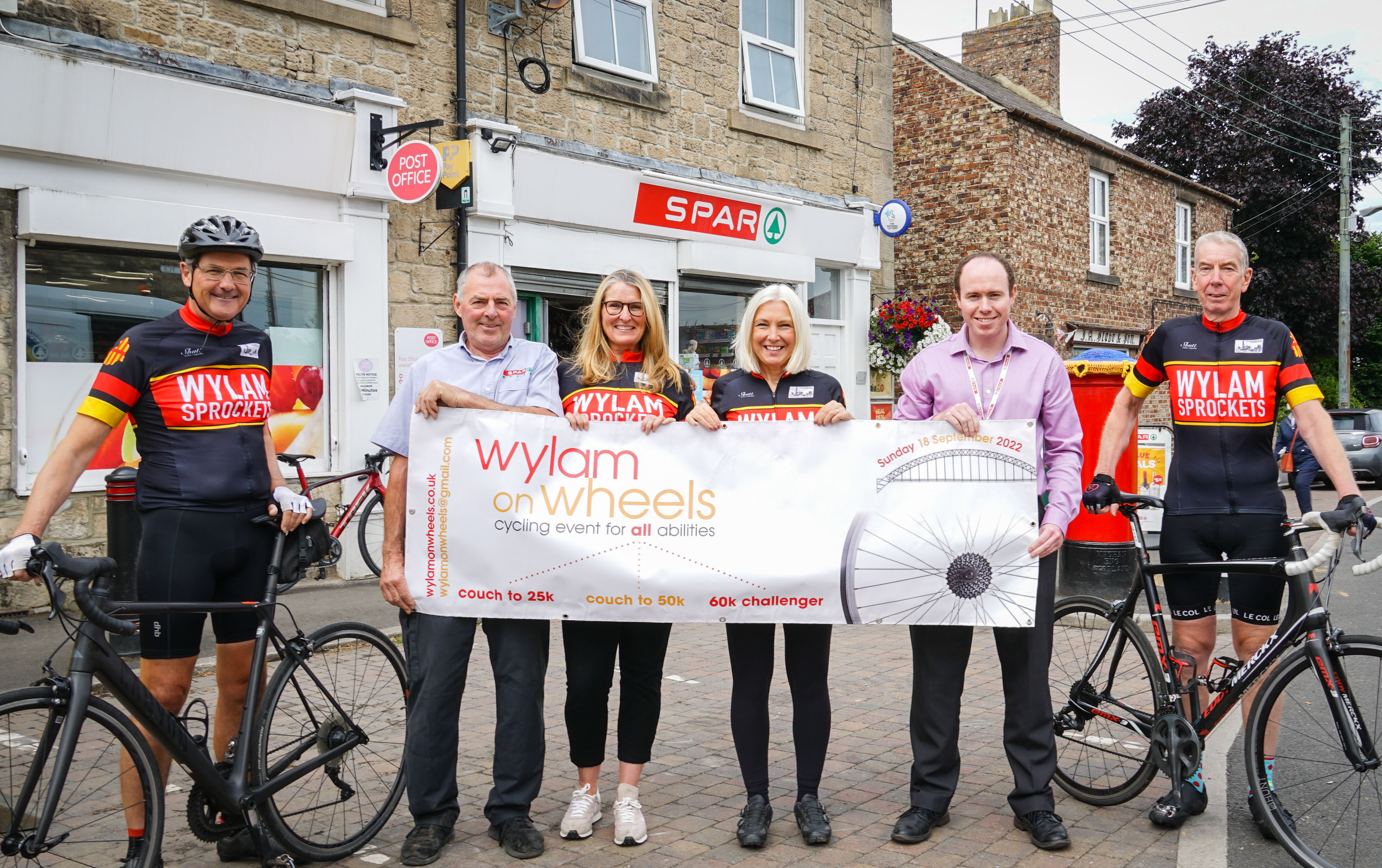 SPAR climbs on board as headline sponsor of Wylam on Wheels cycle sportive