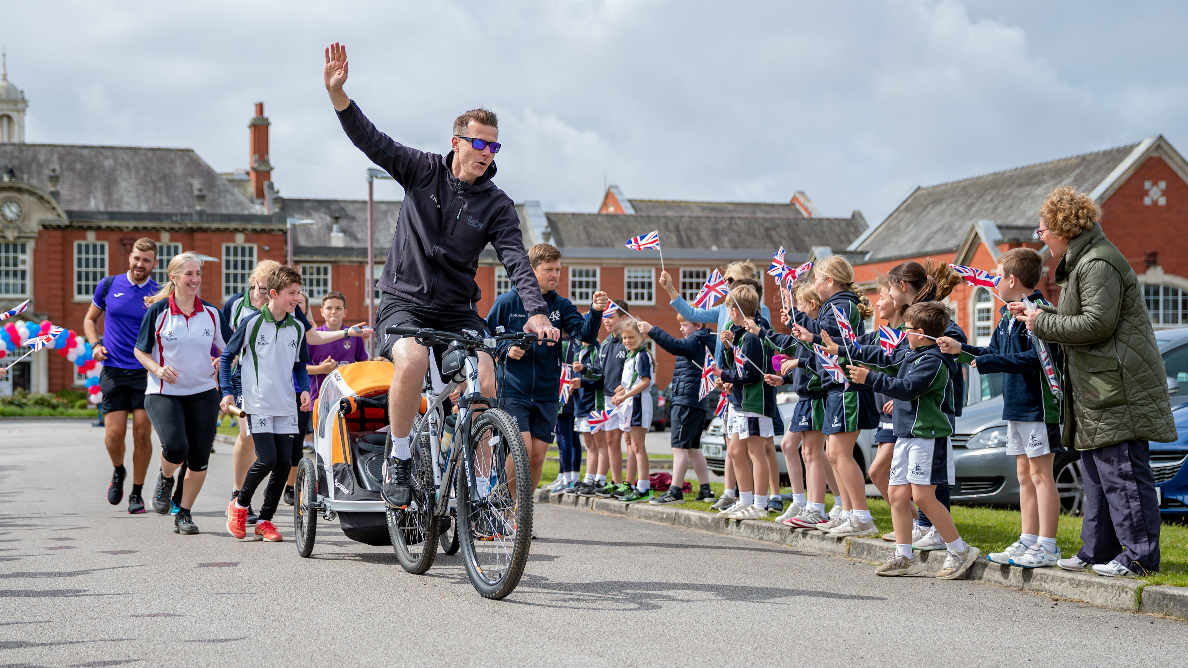 Wheely good fun as children ride SPAR Lancashire School Games baton around Wyre and Fylde