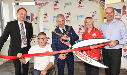 Celebrating the launch of SPAR Lancashire School Games 2019