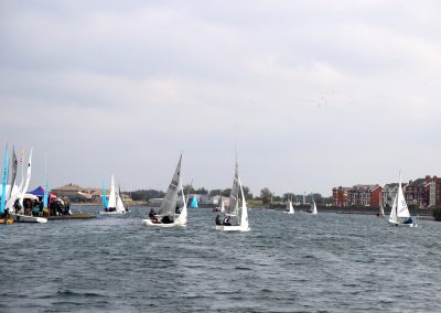 West Lancashire Yacht Club 24-hour race on Marine Lake in Southport, sponsored by Marine Supplies Direct