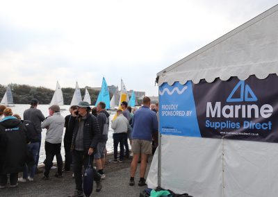 West Lancashire Yacht Club 24-hour race on Marine Lake in Southport, sponsored by Marine Supplies Direct